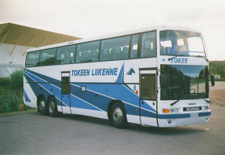 Kaksikerroksinen bussi 1990-luvulla